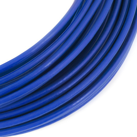 Drahtseil Verzinkt in PVC Stahlseile Drahtseile BLAU 2/4mm 1x19