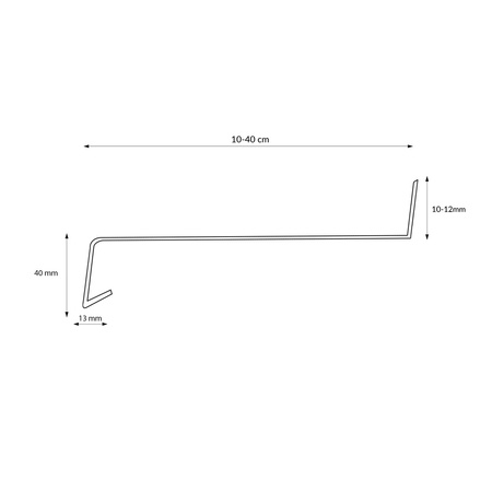 Fensterbank Stahl Aussen Außenfensterbank Fensterbrett Stahlblech Breite 10cm RAL 7016 ANTHRAZIT 