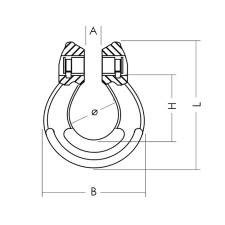 Kupplungsglied Verbindungsglied Anschlagkette GK8 6mm