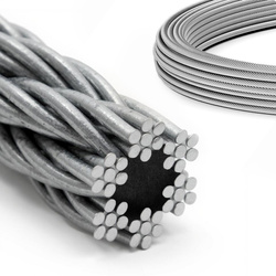 DRAHTSEIL Verzinkt Drahtseile Stahlseil Stahlseile Draht 5mm 6x7