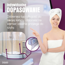 Duchdichtung Duschkabine Duschwand Dichtung UK29 6-8mm Glassstärke