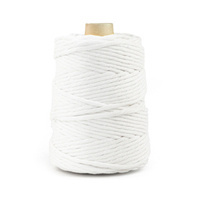 Baumwolle Baumwollgarn Makramee Garn 3mm 100m - 200m WEISS