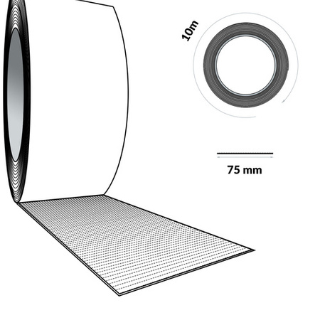 Butylband DACHDECKERBAND Abdichtband Selbstklebendes Reparaturband Dichtband 75mm ANTHRAZIT