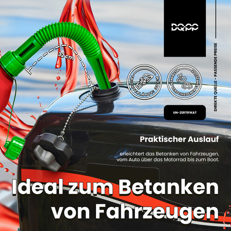 Kraftstoffkanister mit zwei Griffen und Auslaufrohr 10L