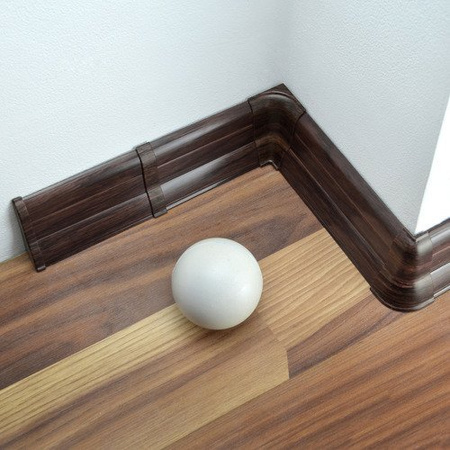 2m Fussleiste 62mm WENGE Fußleiste Leiste Sockelleiste Laminatleiste Bodenleiste PVC + Montagematerial GRATIS