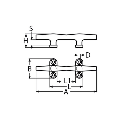 Edelstahl Belegklample RUND Mit 4 Bohrungen 100mm - 300mm