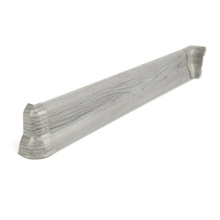 2m Fussleiste 62mm EICHE CHILLOUT Fußleiste Leiste Sockelleiste Laminatleiste Bodenleiste PVC + Montagematerial GRATIS