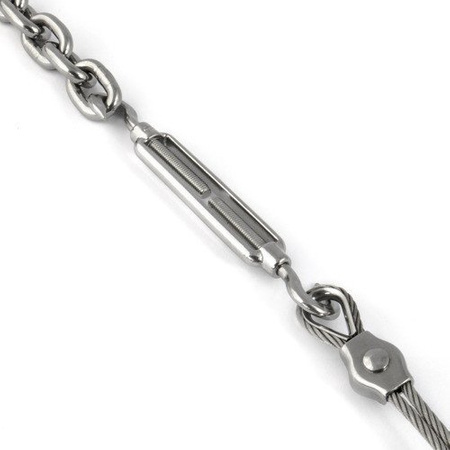 Spannschloss Edelstahl Haken Haken V4A Wantenspanner Spannschraube Drahtspanner M12