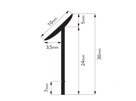 4,2m Dichtungsprofil Nischenprofil Dichtleiste Leiste Fugen PVC WEISS