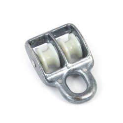 SEILROLLE Doppelt Drahtseilblock Umlenkrolle Blockseilrolle Blockrolle 300kg