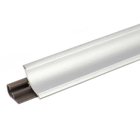 1,5m 2,5m 3m Abschlussleiste Küchenabschlussleiste Küchenleiste Arbeitsplatte Wandabschlussleiste Tischplattenleisten PVC 23mm ALUMINIUM SILBER + Schrauben GRATIS