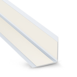 Selbstklebender PVC-Winkel für Außenecken 40×40mm Weiß 2m