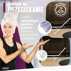 Duchdichtung Duschkabine Duschwand Dichtung UK29 6-8mm Glassstärke