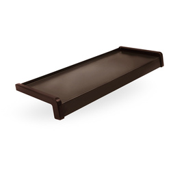 Fensterbank Stahl Aussen Außenfensterbank Fensterbrett Stahlblech Breite 32,5cm RAL 8017 BRAUN
