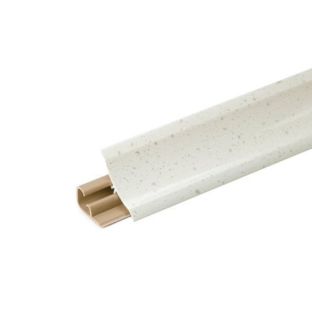 1,5m 2,5m 3m Abschlussleiste Küchenabschlussleiste Küchenleiste Arbeitsplatte Wandabschlussleiste Tischplattenleisten PVC 23mm ANDROMEDA WEISS + Schrauben GRATIS