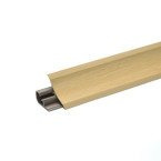 1,5m 2,5m 3m Abschlussleiste Küchenabschlussleiste Küchenleiste Arbeitsplatte Wandabschlussleiste Tischplattenleisten PVC 23mm BUCHE + Schrauben GRATIS