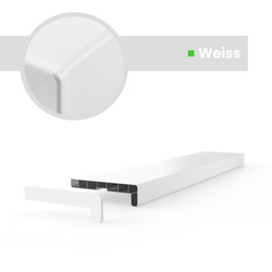 Fensterbank Fensterbrett für den Innenbereich PVC Tiefe 15cm WEISS + Endkappen GRATIS!