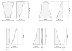 2m Fussleiste 62mm BUCHE Fußleiste Leiste Sockelleiste Laminatleiste Bodenleiste PVC + Montagematerial GRATIS