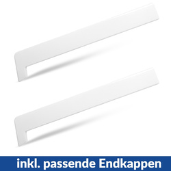 Fensterbank Fensterbrett für den Innenbereich PVC Tiefe 35cm WEISS + Endkappen GRATIS!