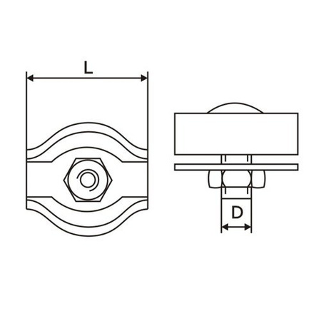 Seilklemme Verzinkt Drahtseil Drahtseilklemme SIMPLEX 3mm