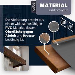 Renovierungsabdeckung für alte Innenfensterbank – Marmor Tiefe 38cm