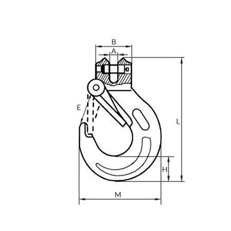 Gabelkopfhaken 10mm Güteklasse 8