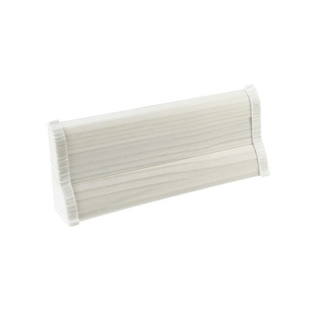 2m Fussleiste 62mm KIEFERWEISS Fußleiste Leiste Sockelleiste Laminatleiste Bodenleiste PVC + Montagematerial GRATIS