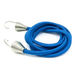 Gummiseil mit Spiralhaken Blau 6mm