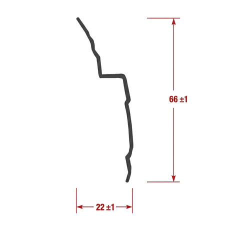 PVC-Profilleiste P6 für Noppenbahn am Fundament