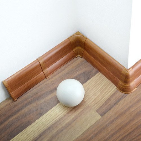 2m Fussleiste 62mm EICHE HERITAGE Fußleiste Leiste Sockelleiste Laminatleiste Bodenleiste PVC + Montagematerial GRATIS