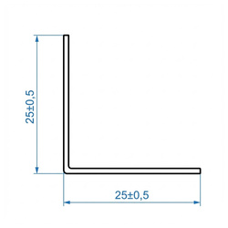 Selbstklebender PVC-Winkel für Außenecken 25×25mm Weiß 2m