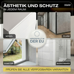 Selbstklebender PVC-Winkel für Außenecken 20×20mm SCHWARZ 2m