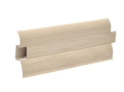 2m Fussleiste 62mm EICHE SIBIRIEN Fußleiste Leiste Sockelleiste Laminatleiste Bodenleiste PVC + Montagematerial GRATIS