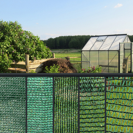 Sichtschutz Zaun Sichtschutzzaun Netz Tennisblende Schattier Windschutz Zaunblende Schattiernetz Grün 40% 100cm