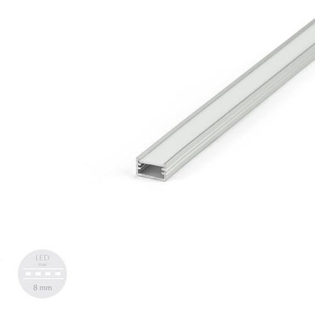 Alu Profil für LED SLIM Milchglas Streifen Lichtleiste Aluminium 1m - 2m