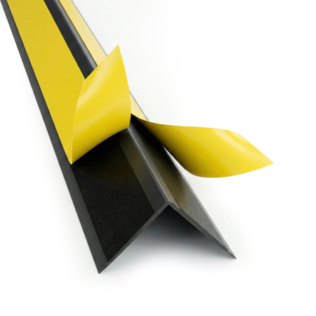 Winkelprofil Winkelleiste PVC 40x40 SCHWARZ 1m