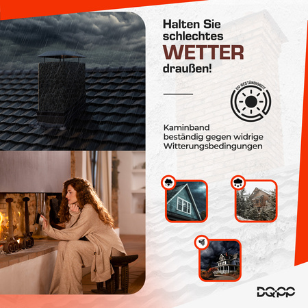 Kaminanschlussband Wandanschlussband Dachanschlussband 3D Struktur ALU Dachrolle GRAPHIT