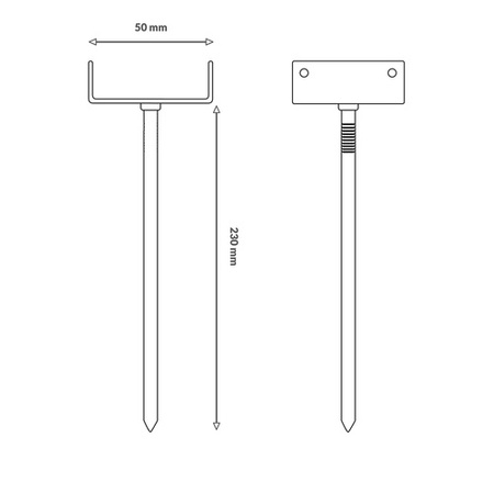 Firstlattenhalter Gratlattenhalter Firsthalter Firstlattennagel 50mm/230mm