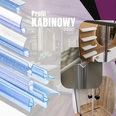 Duchdichtung Duschkabine Duschwand Dichtung UK29 6-8mm Glassstärke