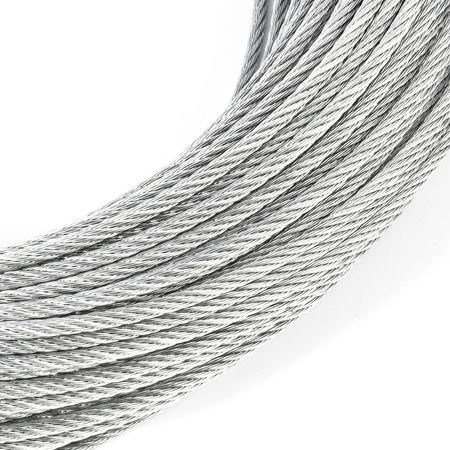 DRAHTSEIL Verzinkt Drahtseile Stahlseil Stahlseile Draht 5mm 6x12 +7FE