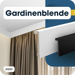 Karnis-Abdeckleiste 10 cm Schwarz 2 m