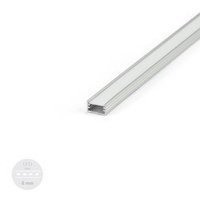Alu Profil für LED SLIM Milchglas Streifen Lichtleiste Aluminium 1m - 2m