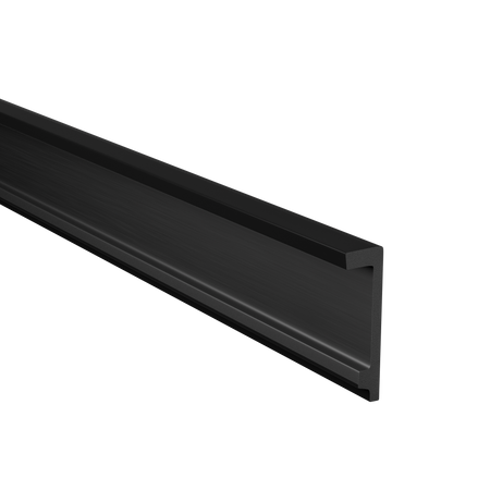 Karnis-Abdeckleiste 10 cm Schwarz 2 m