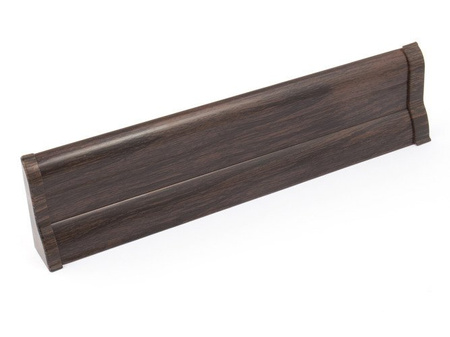 2m Fussleiste 62mm WENGE Fußleiste Leiste Sockelleiste Laminatleiste Bodenleiste PVC + Montagematerial GRATIS