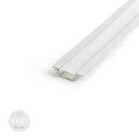 Alu Profil für LED CORNER45 Milchglas Streifen Lichtleiste Aluminium 1m - 2m