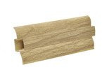 2,5m Fussleiste PVC 62mm Eiche Nostalgie + Montagematerial Gratis