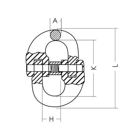 Verbindungsglied Aufhängeglied Anschlagkette GK8 10mm