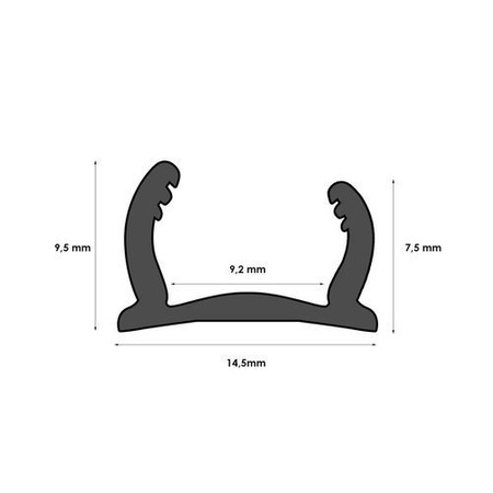 3m - 12m Biegbares Bodenprofil Übergangsprofil HICKORYHOLZ