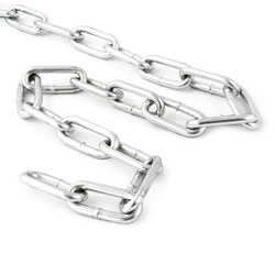 Stahlkette Langgliedrig Rundstahlkette Eisenkette Gliederkette Verzinkt DIN 5685 8mm