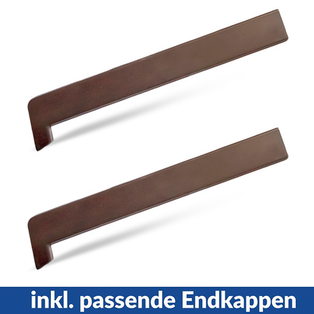 Fensterbank Fensterbrett für den Innenbereich PVC Tiefe 25cm NUSS + Endkappen GRATIS!